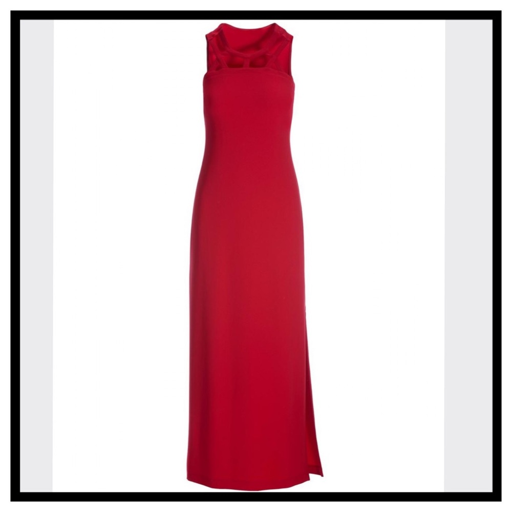 BOSTON PROPER BEYOND TRAVEL CUT OUT MAXI DRESS NWT